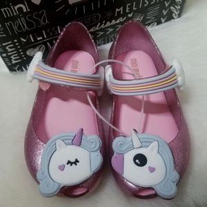 Mini Melissa Pink Unicorn Shoes
